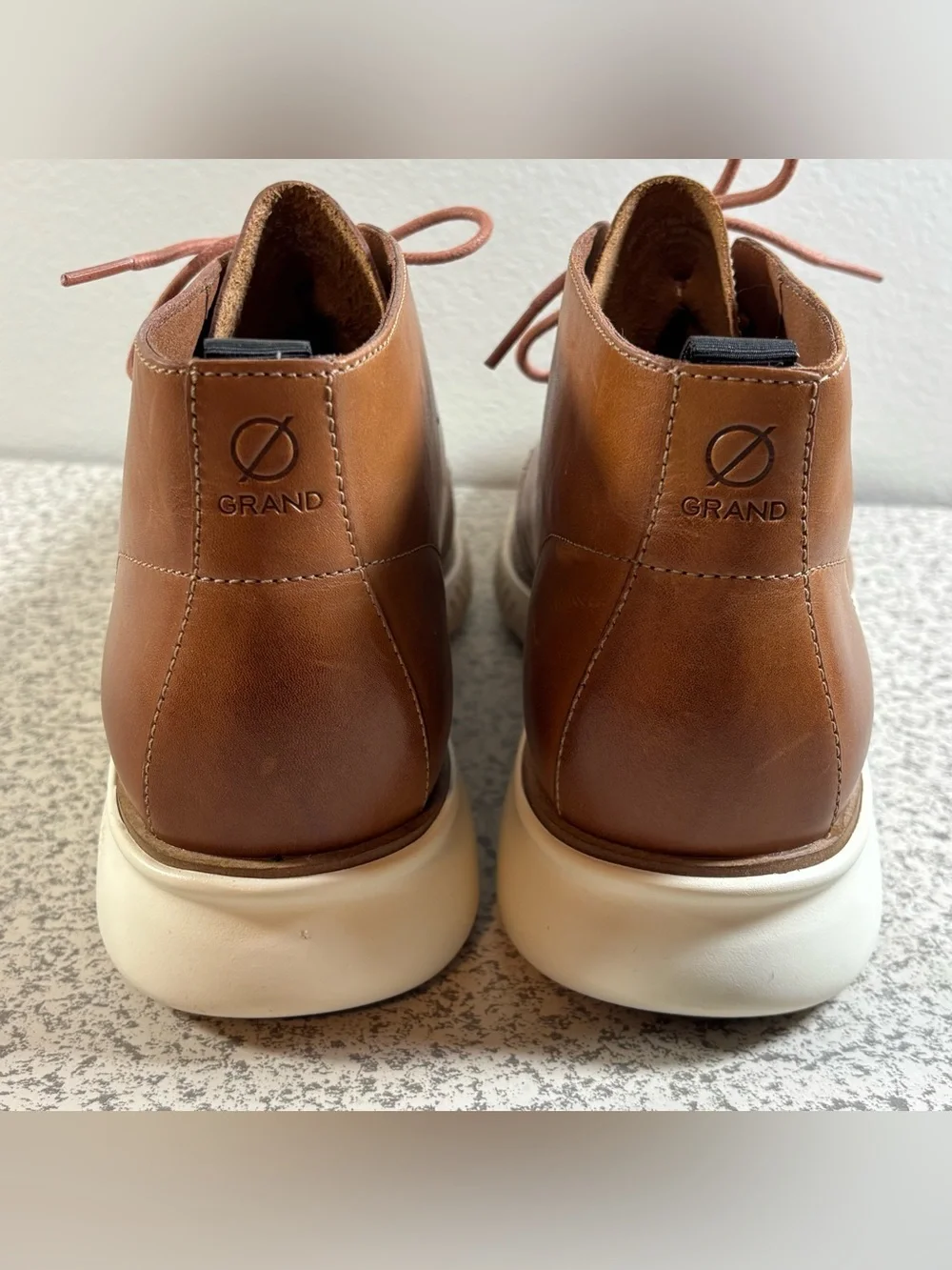 Cole Haan Boots Mens Size 12 M 2.Zerogrand Chukka Brown Leather Round Toe C27804